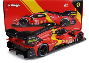 1:18 2023 Ferrari 499P Le Mans Hyper Car #51 Le Mans Winning Car